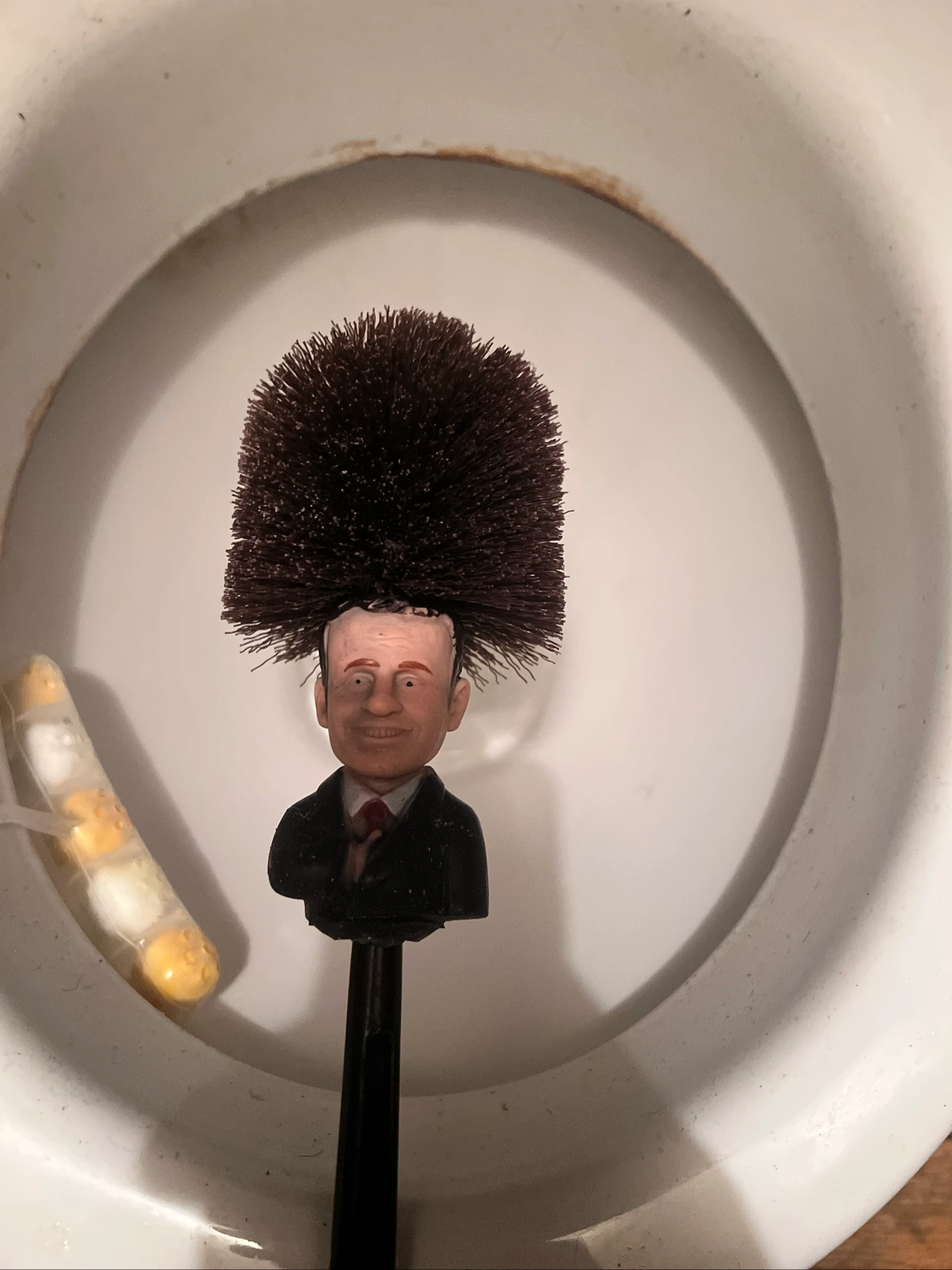Brosse WC insolite "Président" - Objet de décoration ou cadeau humoristique